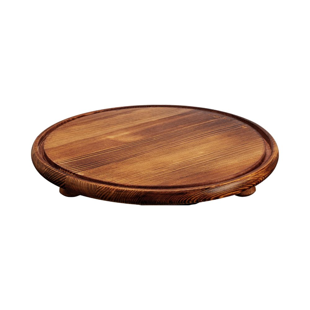 8 Pack - Large Wooden Display Tray – Ø33cm