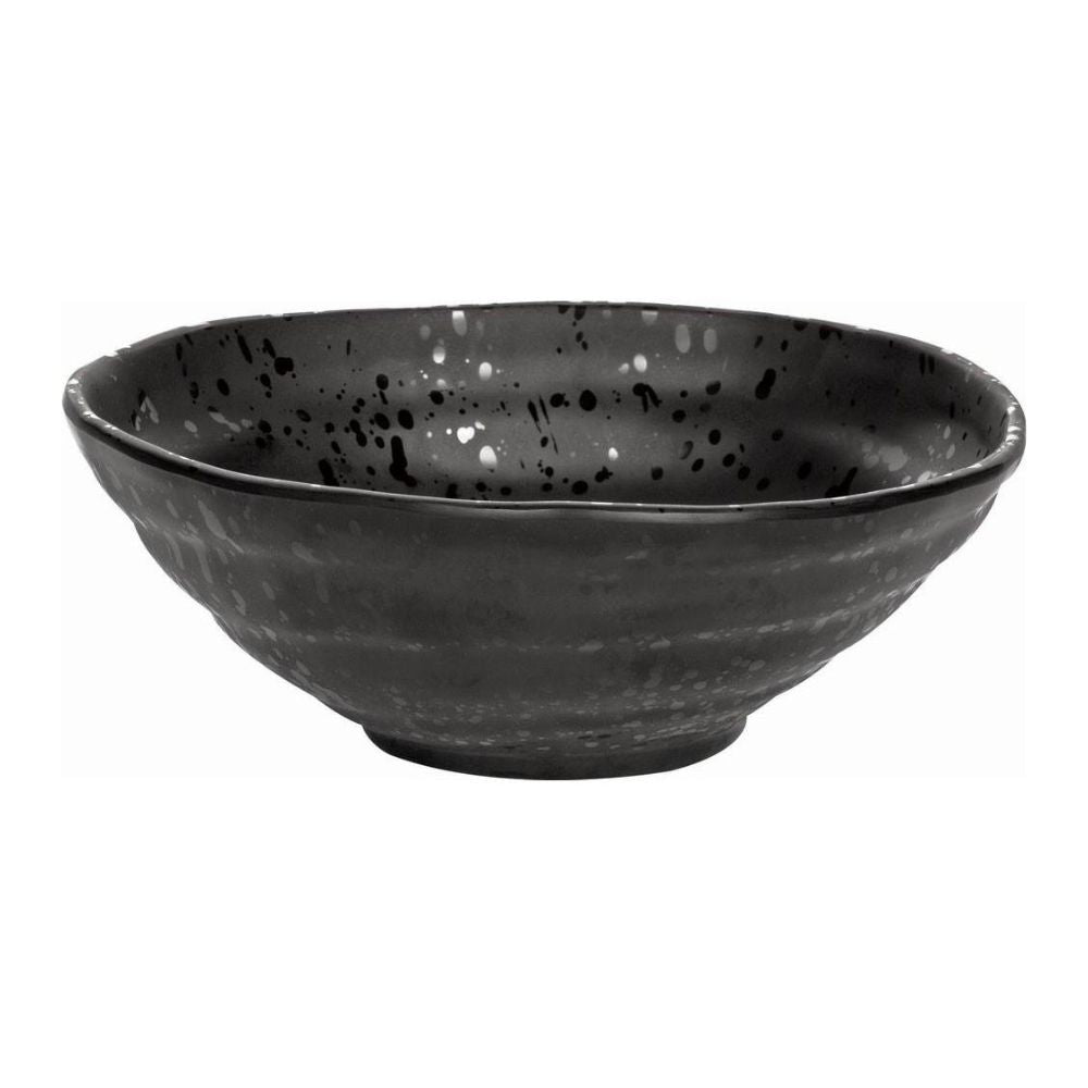 12 Pack - Melamine Black Serving Bowl Small