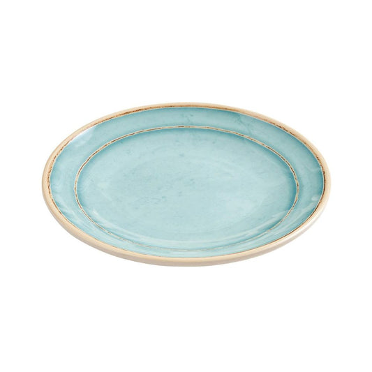 12 Pack - Melamine Aesthetic Round Serving Plate