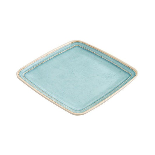 12 Pack - Melamine Aesthetic Squared Serving Plate Large