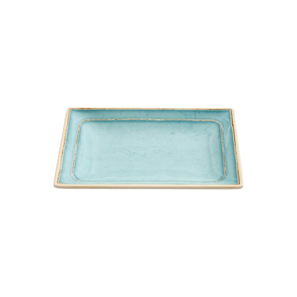 12 Pack - Melamine Aesthetic Serving Plate Small