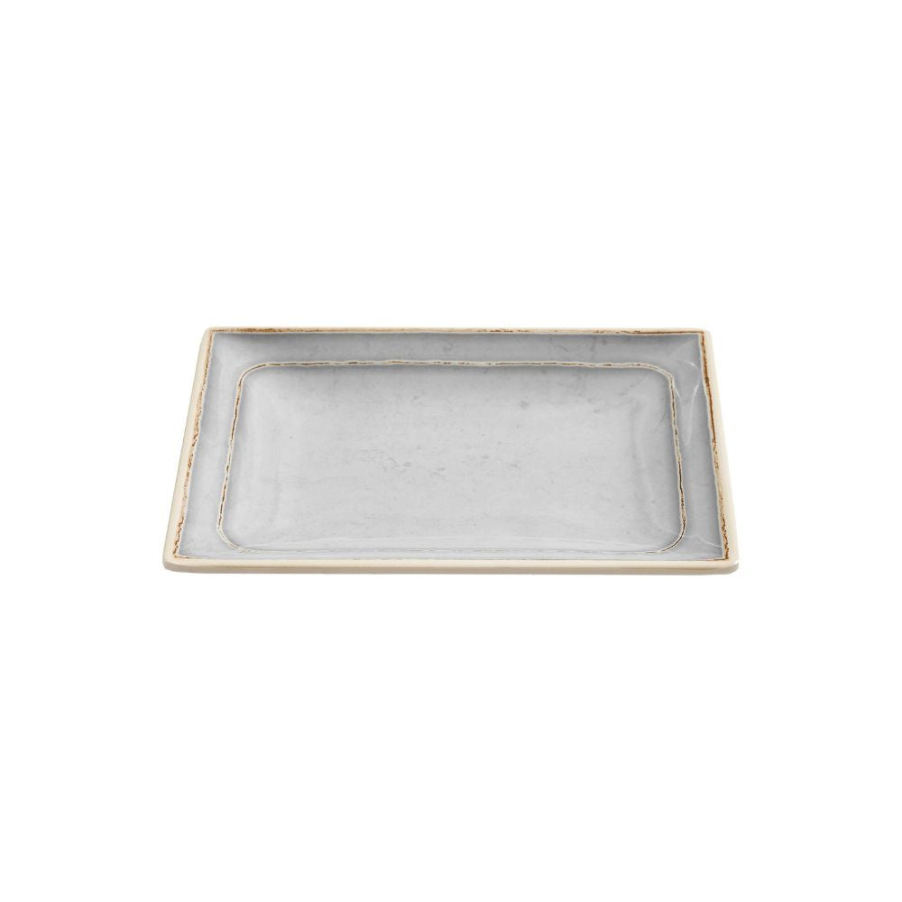 12 Pack - Melamine Aesthetic Serving Plate Small